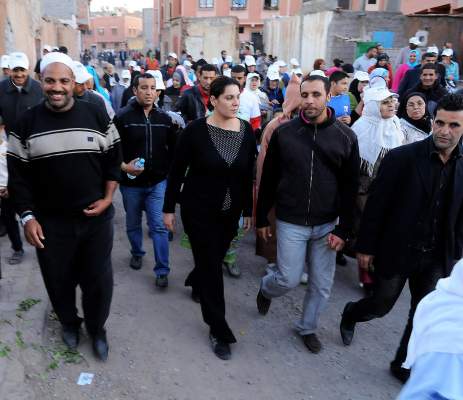 فاطمة الزهراء المنصوري عمدة مراكش في حلمتها الانتخابية باسم حزب البام