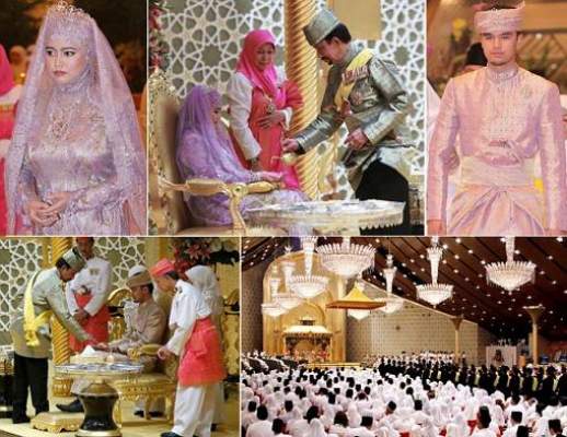 بالفيديو: حفل زفاف أسطوري لابنة سلطان بروناي
