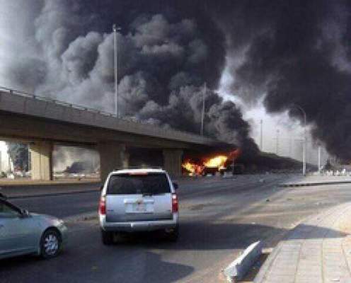 فيديو وصور: 10 حالات وفاة و 52 جريح حصيلة أولية في انفجار شاحنة غاز بالعاصمة السعودية الرياض