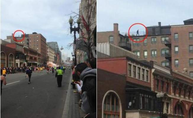 صورة لشبح رجل فوق مبنى لحظة انفجار بوسطن تُثير جدلاً واسعاً