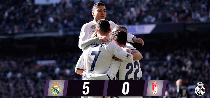 أهداف مباراة ريال مدريد وغرناطة 5-0