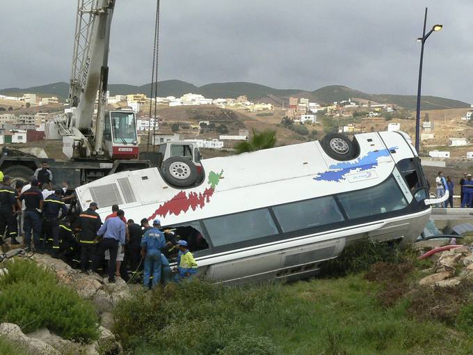 مصرع خمسة أشخاص وإصابة 21 آخرين بجروح في حادثة سير بإقليم الرشيدية