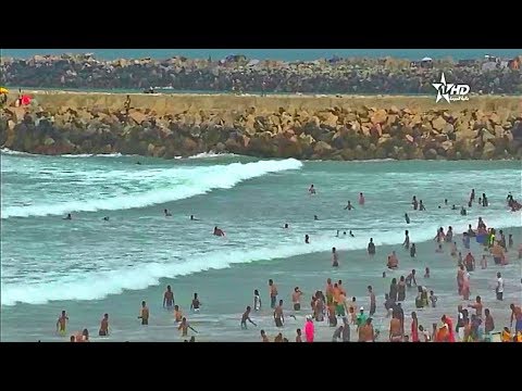 فيديو.. أجواء الاصطياف بشاطئ المهدية