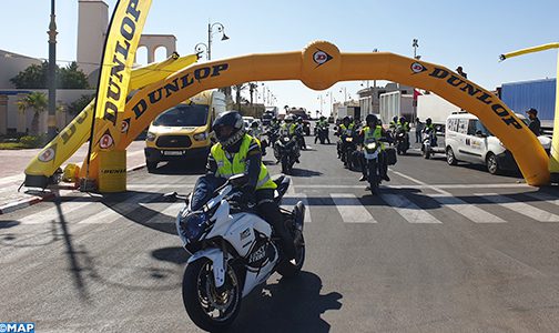 طواف المغرب للدراجات النارية يحط الرحال بمدينة العيون