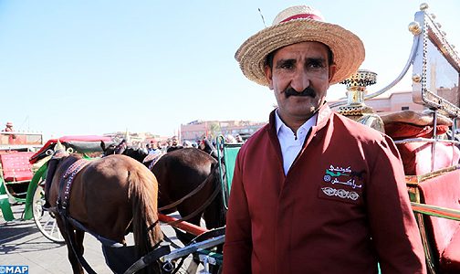 مراكش: زي موحد لسائقي العربات السياحية المجرورة بالخيول