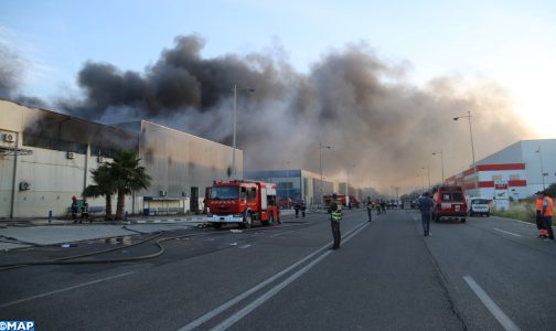 احتواء حريق اندلع بوحدة صناعية بالمنطقة الحرة لطنجة