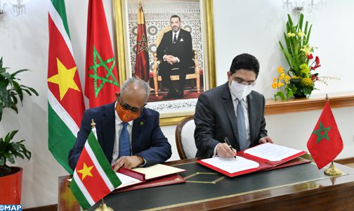 المغرب – سورينام: بلورة خارطة طريق للتعاون خلال الفترة (2021 – 2024)