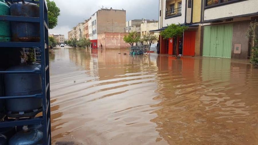 فيديو: أمطار طوفانية تغرق مدينة خريبكة