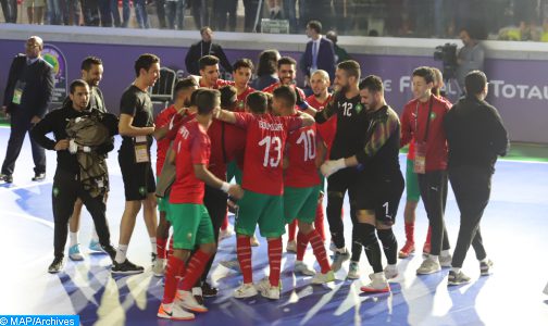 كأس العالم لكرة القدم داخل القاعة: المنتخب الوطني المغربي يتأهل إلى دور الربع