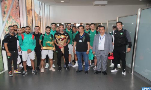 سلا: حفل استقبال على شرف المنتخب الوطني لكرة القدم داخل القاعة المتوج بلقب النسخة السادسة من بطولة كأس العرب