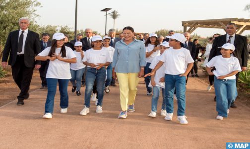 الأميرة للا حسناء تدشن بمراكش منتزه الزيتون ب’غابة الشباب’