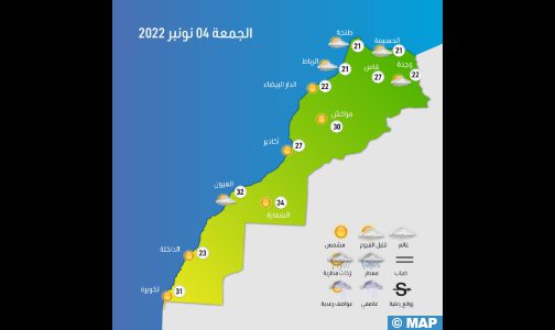 المغرب: توقعات أحوال الطقس اليوم الجمعة