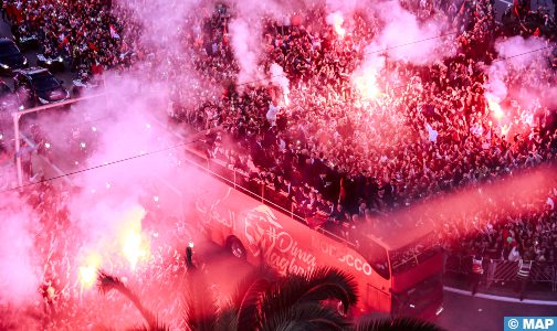 وليد الركراكي: الاستقبال الشعبي الذي حظي به أسود الأطلس كان مذهلا