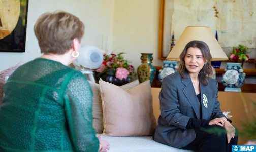 صاحبة السمو الملكي الأميرة للا مريم تستقبل رئيسة ‘مركز كينيدي’ ورئيسة لجنته الدولية