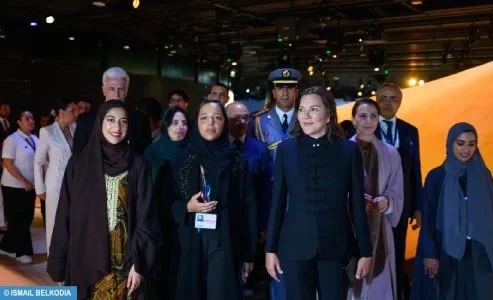 كوب 28 بدبي: الأميرة للا حسناء تزور رواق ‘دار الإمارات العربية المتحدة للاستدامة’ ورواق المغرب