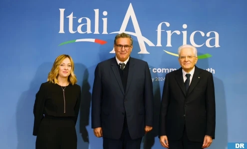 قمة ‘إيطاليا-إفريقيا’: الرئيس الإطالي  يستقبل عزيز أخنوش