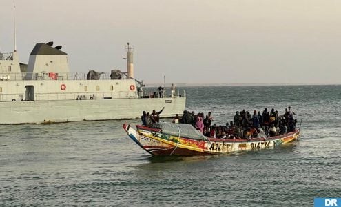 الداخلة: البحرية الملكية تعترض 168 مرشحا للهجرة غير النظامية من إفريقيا جنوب الصحراء