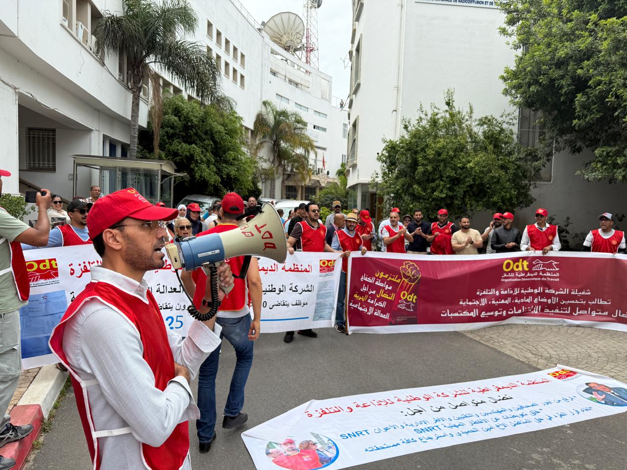 ODT تقود وقفة الكرامة بالإذاعات الجهوية: وحدة الصف المهني في مواجهة التحديات