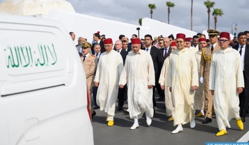 تشييع جثمان الراحل عبد الحق المريني بحضور صاحب السمو الملكي الأمير مولاي رشيد