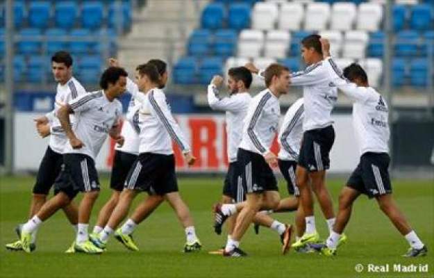 ريال مدريد يتدرب بدون رونالدو
