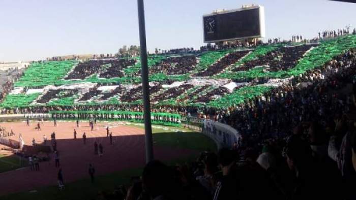 جماهير الرجاء غاضبة من ماهر زين+صورة التيفو الرجاوي