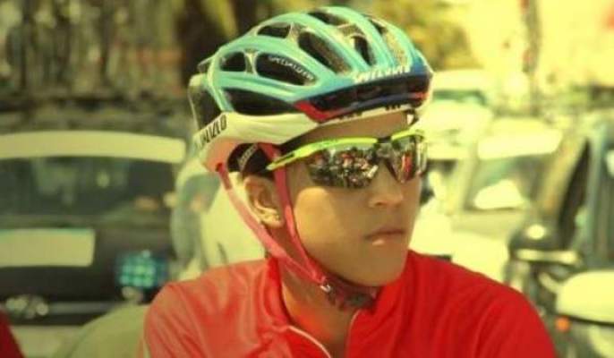 شهران نافدان لبطلة المغرب في سباق الدراجات