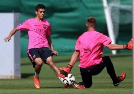 مغربي آخر في تداريب برشلونة