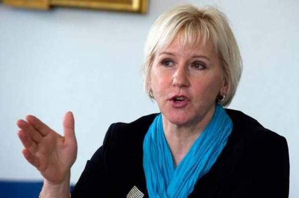 وزيرة خارجية السويد: سياسات إسرائيل عدوانية للغاية